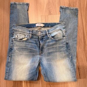 Hudson Jeans Men's Light Blue Distressed Skinny Jeans